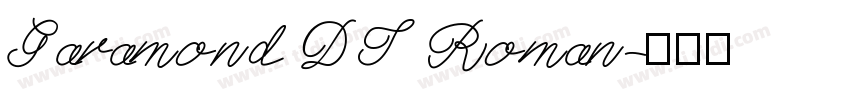 Garamond DT Roman字体转换